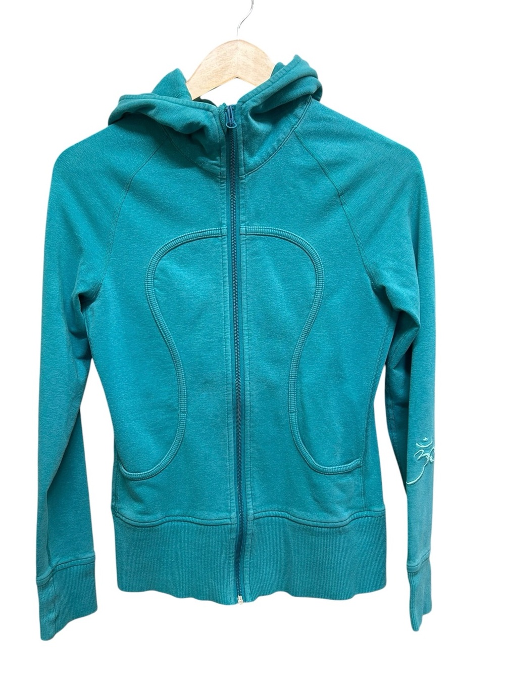 Lululemon Blue Zip Front Hoodie Jacket Size 4